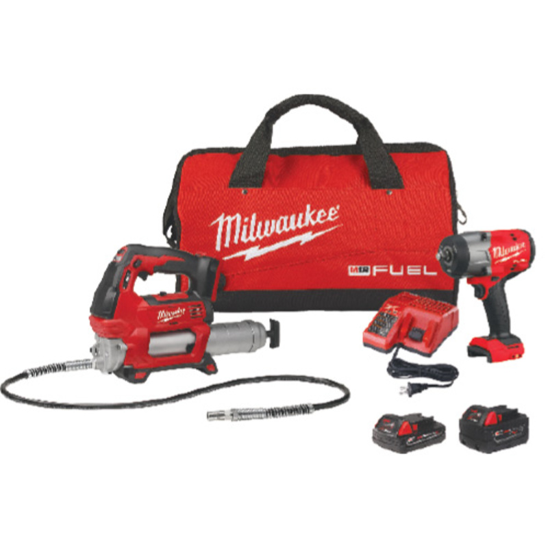 Milwaukee M18 FUEL Grease Gun Combo Kit