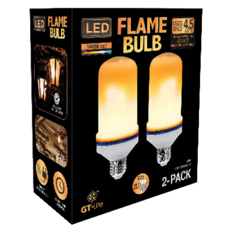 2 Pk. LED Flicker Flame Bulb 