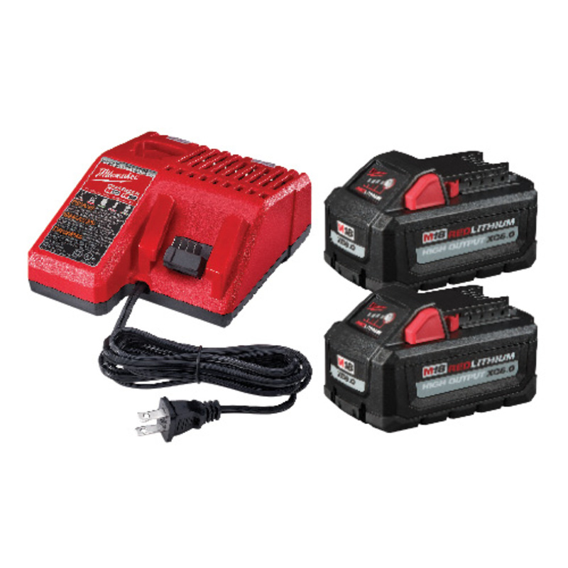 2 Pk. Milwaukee M18 XC6.0 Starter Kit 